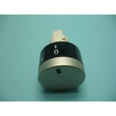Pokrętło chowane inox/czarn.nadr. 9900 0-1 niepodświetlane (8025228)