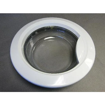Drzwi kompletne do pralki Ariston / Indesit / Hotpoint / Whirlpool z uchwytem w osi, bez zawiasu WG1035 C00058702 482000027051