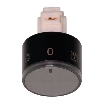 Pokrętło funkcji do piekarnika Amica chowane inox / czarne 9075895
