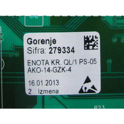 Elementy elektryczne do pralek r Moduł sterujący do pralki Gorenje / Hisense QL/1 PS-05 AKO-14-GZK-4 NKZ 279334