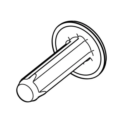 Zaślepka otworu śruby do płyty gazowej Electrolux / AEG czarna 3556204034