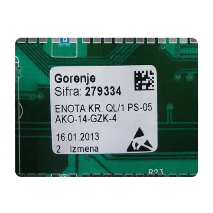 Elementy elektryczne do pralek r Skonfigurowany moduł elektroniczny do pralki Gorenje / Hisense 279334