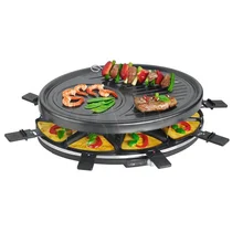 Grill elektryczny stołowy Clatronic RG 3517 z raclette 1400 W czarny