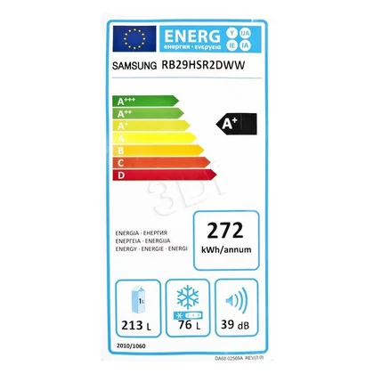 Chłodziarko-zamrażarka wolnostojąca Samsung RB29HSR2DWW/EF biała 595 x 1780 x 668 mm A+