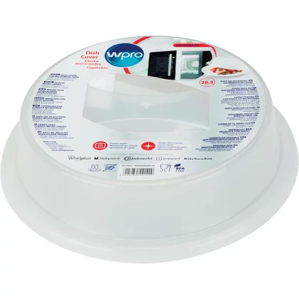 Akcesoria do kuchenek mikrofalow Pokrywa talerza do mikrofalówki Whirlpool / Indesit / Ariston / Hotpoint 26,5 cm 484000008434 C00335164