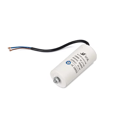 Kondensator silnika z przewodem Domax 60 uF 450 V 27049