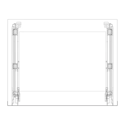 Zestaw szyby drzwi do piekarnika Electrolux / AEG / Zanussi 594 x 466 mm