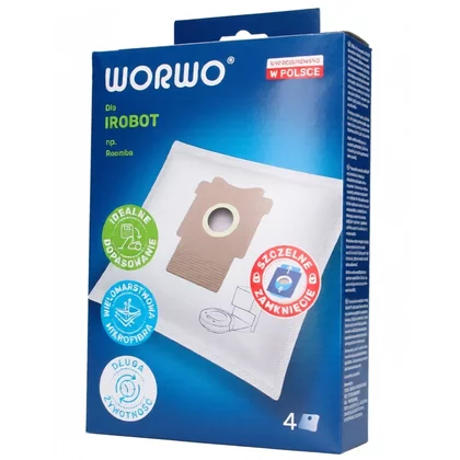 Worki do stacji Clean Base robota odkurzającego iRobot Roomba WORWO 4 sztuki ROBMB01K