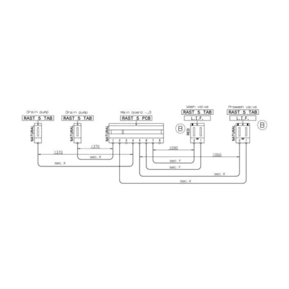 Elementy elektryczne do pralek r Wiązka przewodów do pralki Electrolux / AEG 1925174011