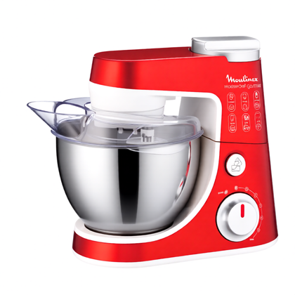 Robot planetarny Moulinex Masterchef Gourmet 900 W czerwono-srebrny QA400G