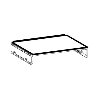 Zestaw paneli szklanych z ramą do lodówki Electrolux / AEG neutralny 7820 473,2 x 373,7 mm