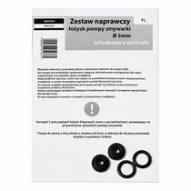 Zestaw naprawczy łożysk silnika pompy myjącej do zmywarki oś fi 5 mm