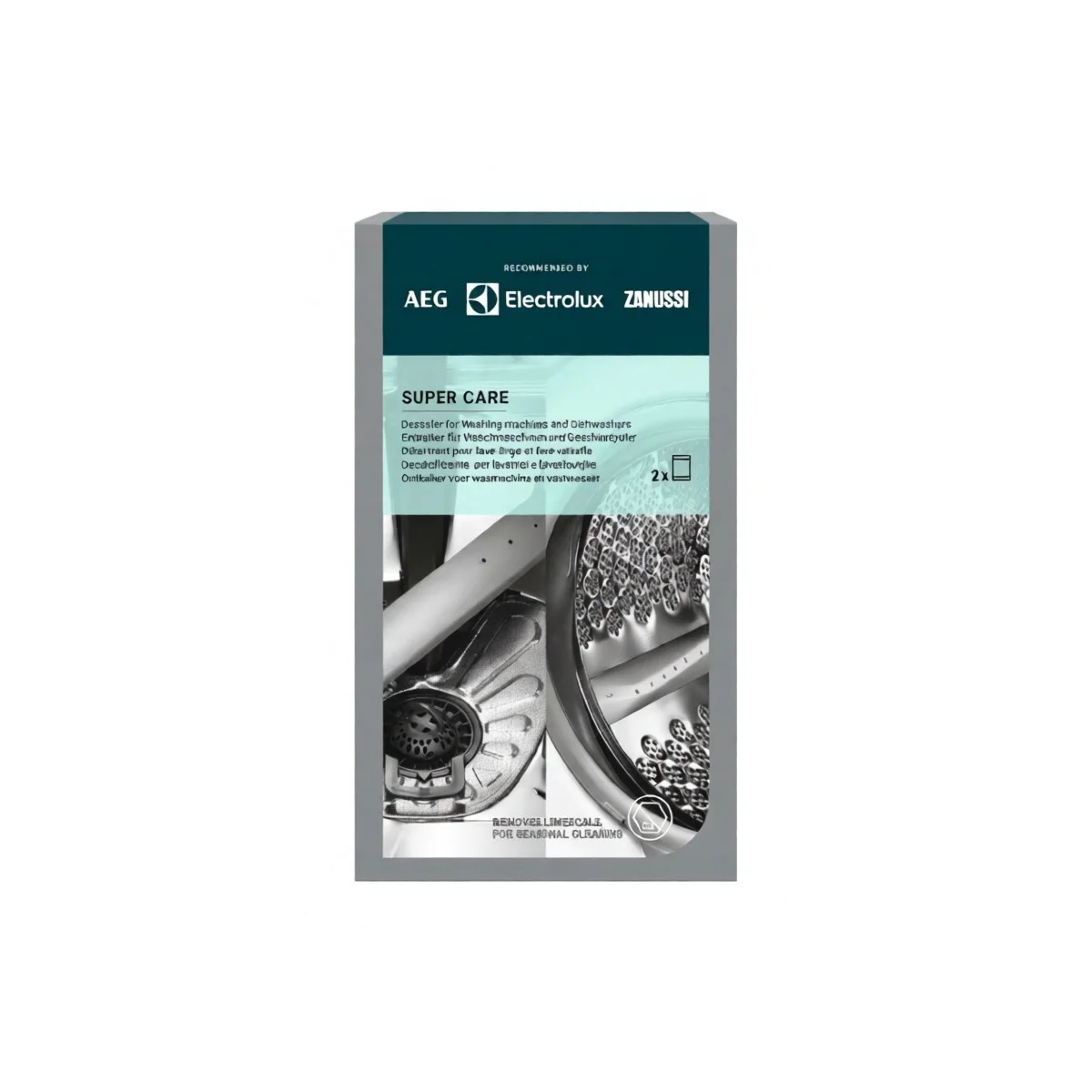 Odkamieniacz Super Care do pralek, pralko-suszarek i zmywarek Electrolux / AEG 2 x 100 g EL/9029799294