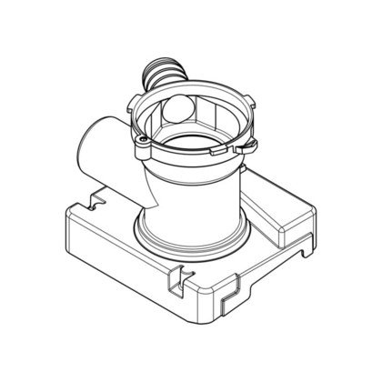 Obudowa pompy odpływowej do pralki (1552360008)