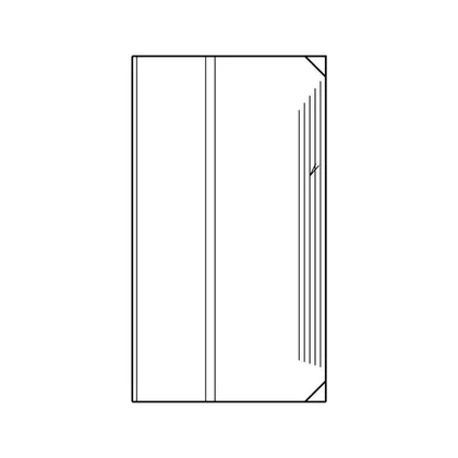 Plastikowe ramki półek do lodówe Listwa przednia półki szklanej do chłodziarki Electrolux / AEG 750 mm