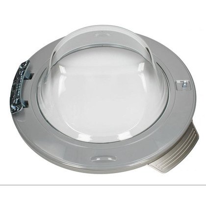 Drzwi kompletne z szybą do pralki AEG Electrolux 140061935965 G55 Ø490 mm srebrne oryginał