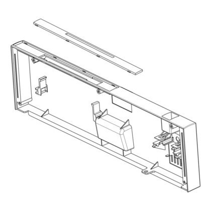 Przyciski i pokrętła do zmywarek Maskownica/Panel przedni do zmywarki Electrolux 1173160506