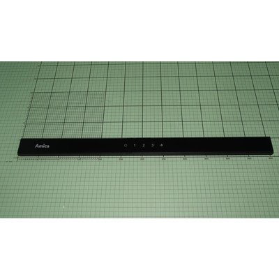 1044403 Panel frontowy logo Amica czarny AMICA