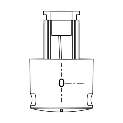 Pokrętło termostatu do piekarnika Electrolux / AEG czarne 0-250