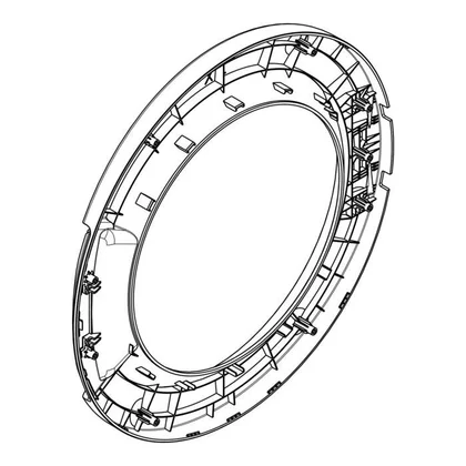 Futryna przednia drzwi do pralki Electrolux / AEG biała Ø464 mm