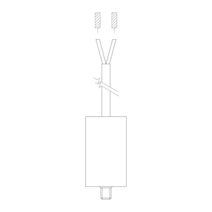 Kondensator sprężarki do lodówki i zamrażarki Electrolux / AEG 2,5 µF 2260417544