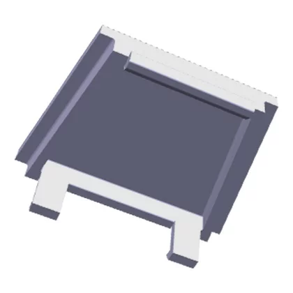Odbój drzwi do urządzenia chłodniczego Electrolux / AEG szary 16 x 12 mm