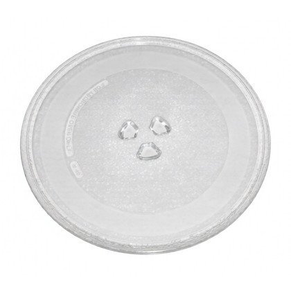 Szklany talerz obrotowy do mikrofali 24,5 cm mocowanie koniczynka RS/176-32