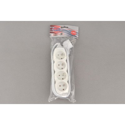 PRZEDŁUŻACZ 4-GNIAZD. 1.5m UZIEM. (25027)