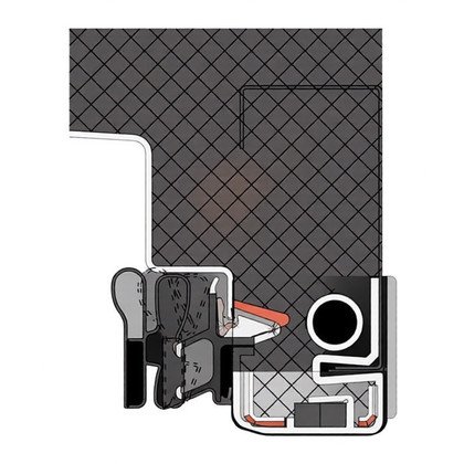 Drzwi chłodziarki Electrolux / AEG białe z izolacją 426 x 1022 mm 140064973013