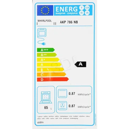 Piekarnik elektryczny do zabudowy Whirlpool AKP 786 NB czarny