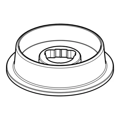 Ramka pierścienia pokrętła do piekarnika Electrolux / AEG biała 3425754011