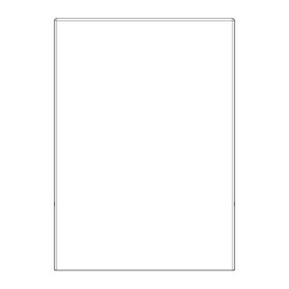 panel zewnetrzny drzwi,bialy,439x665 mm