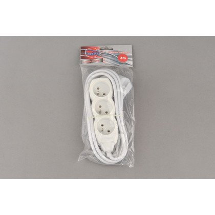 PRZEDŁUŻACZ 3-GNIAZD. 3m UZIEM. (25025)