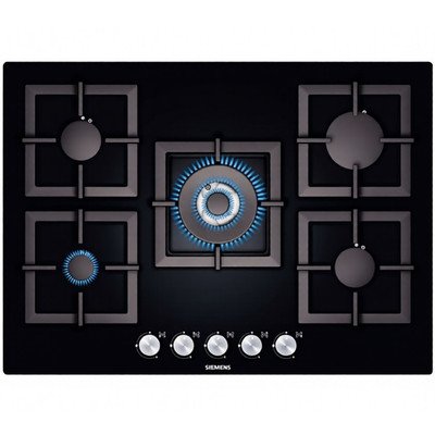 Płyta gazowa na szkle Siemens czarna 70 cm 5 palników EP716QB21E