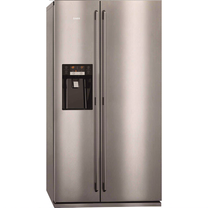 Drzwi zamrażarki do chłodziarko-zamrażarki Electrolux / AEG stal nierdzewna 4055237566