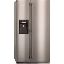 Drzwi zamrażarki do chłodziarko-zamrażarki Electrolux / AEG stal nierdzewna 4055237566