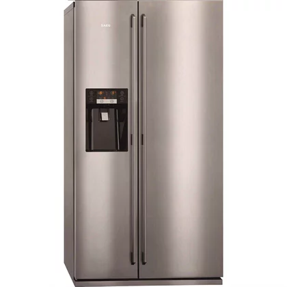 Drzwi zamrażarki do chłodziarko-zamrażarki Electrolux / AEG stal nierdzewna 4055237566