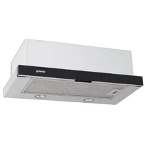 Okap teleskopowy do zabudowy Gorenje DKF 2 600 MS czarno-srebrny 60 cm