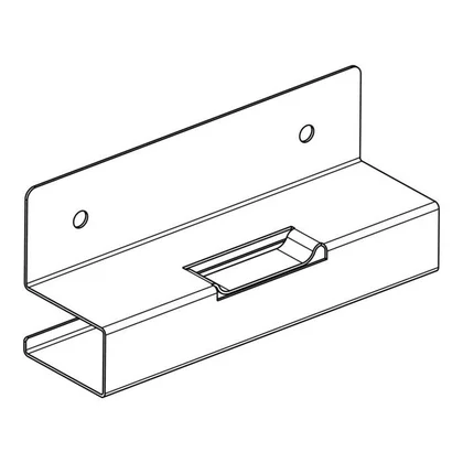 Kątownik instalacyjny wygięty Electrolux / AEG 119 x 56 x 34 mm