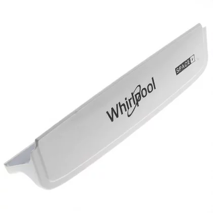 Biały uchwyt drzwi do lodówki i zamrażarki Whirlpool 480132101364 C00323454