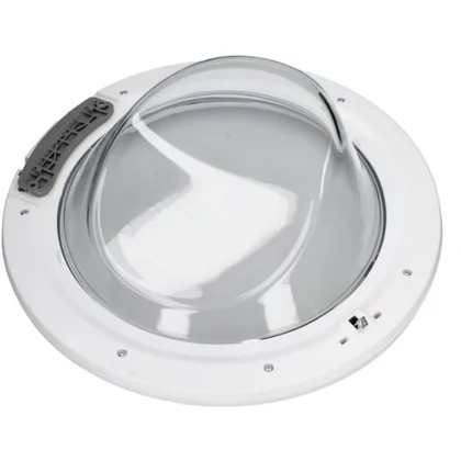 Drzwi kompletne z zawiasem do pralki Candy / Hoover 48 cm 43012774