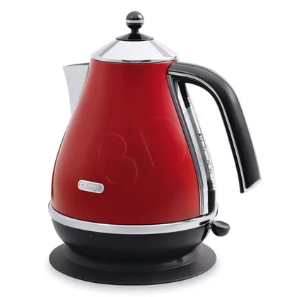 Czajnik elektryczny DeLonghi Icona KBO 2001.R 1,7 l 2000 W czerwono-czarno-stalowy