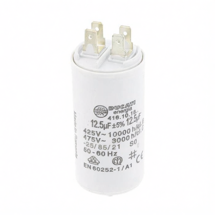 Elementy elektryczne do pralek r Kondensator rozruchowy do pralki Electrolux / AEG Ducati 450 V 12,5 uF 50246549005
