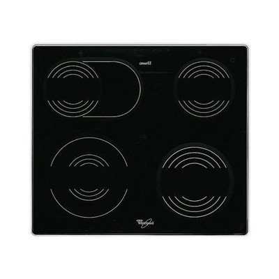 Płyta (szyba) vitroceramiczna bez grzałek Whirlpool (481944239158) C00378084