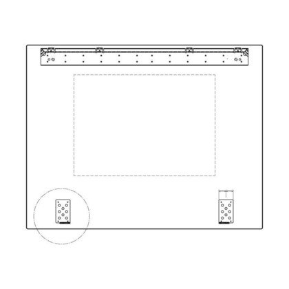 Zestaw szyby drzwi - 594x463mm
