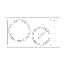 Blat roboczy do płyty gazowej Electrolux / AEG stal nierdzewna 290 x 510 mm