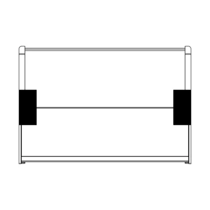 Półka szklana składana do chłodziarki Electrolux / AEG 491 x 336 mm 8086406132