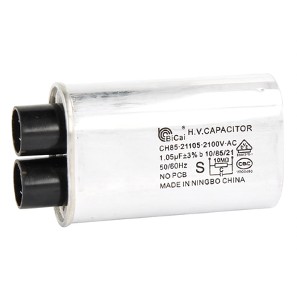 Kondensator wysokiego napięcia do kuchenki mikrofalowej Whirlpool 1,05 uF 2100 V 481212158159 C00311879 C00313243