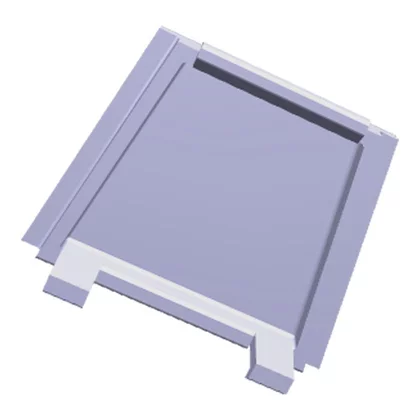 Zaślepka odboju drzwi do lodówki Electrolux / AEG srebrna 8074861033