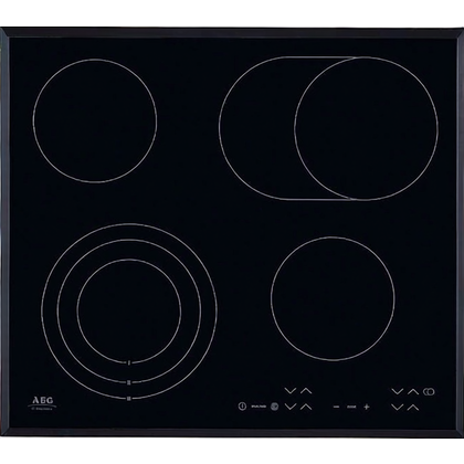 Płyty szklane Płyta ze szkła ceramicznego z ramą do płyty grzewczej Electrolux / AEG 57S 3875847117